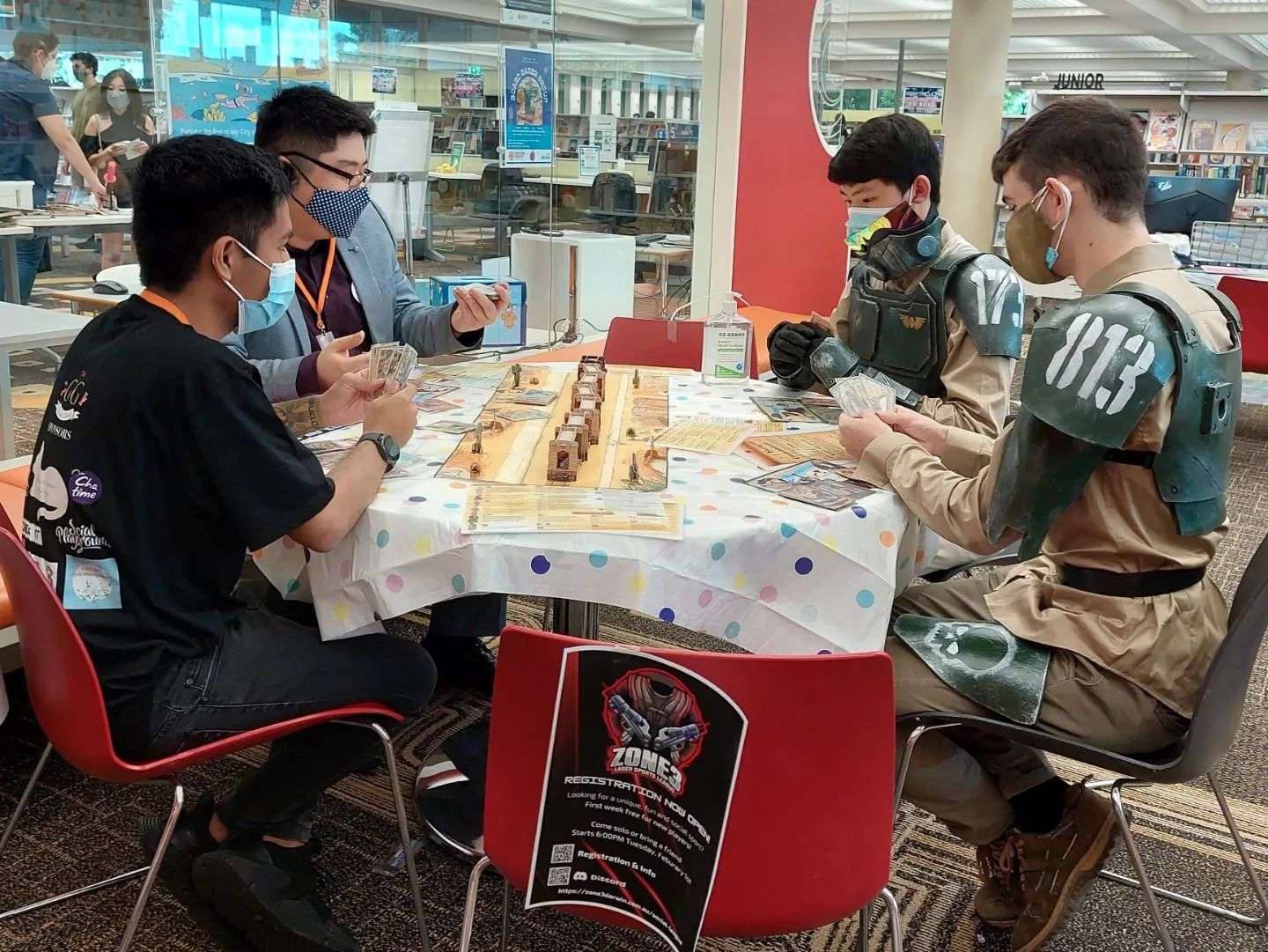 The GG Social Club playing games at Geektacular 2022