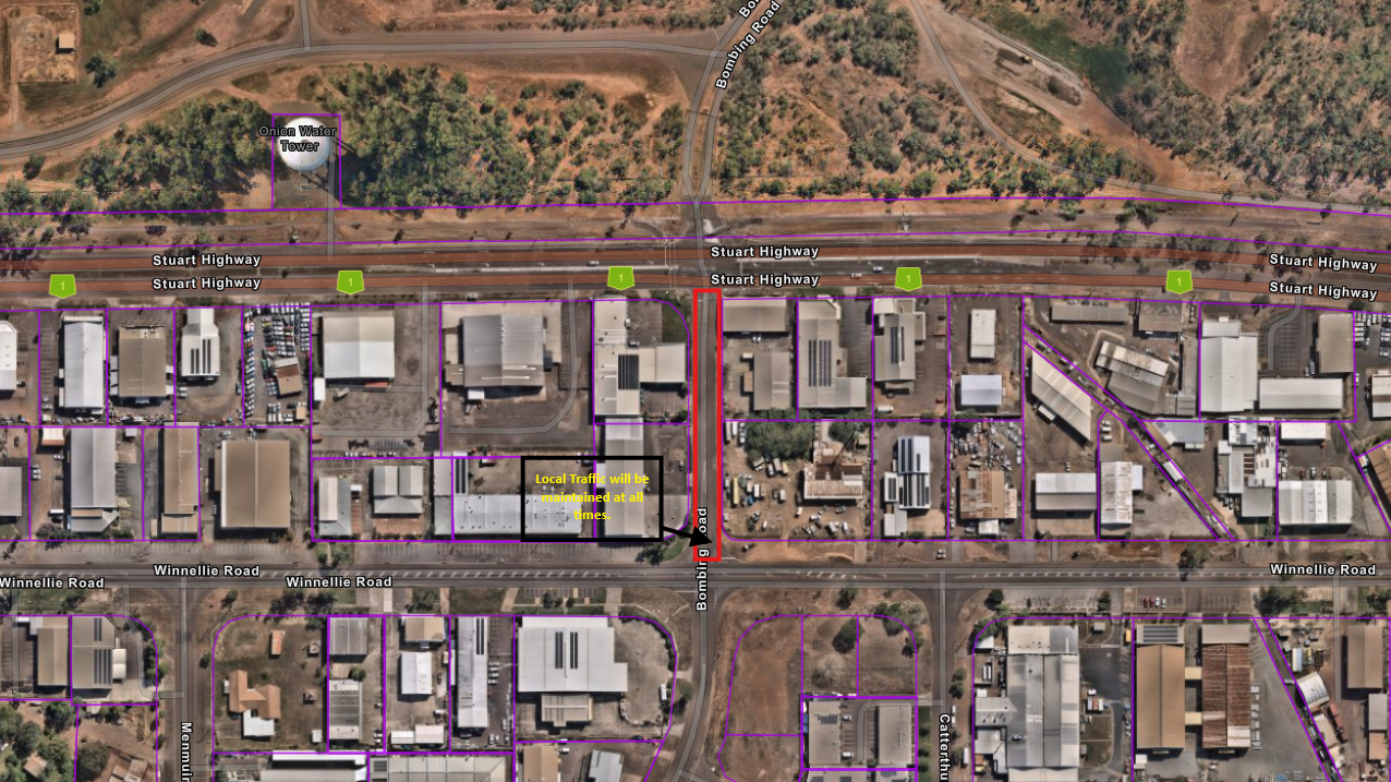 bombing road closure
