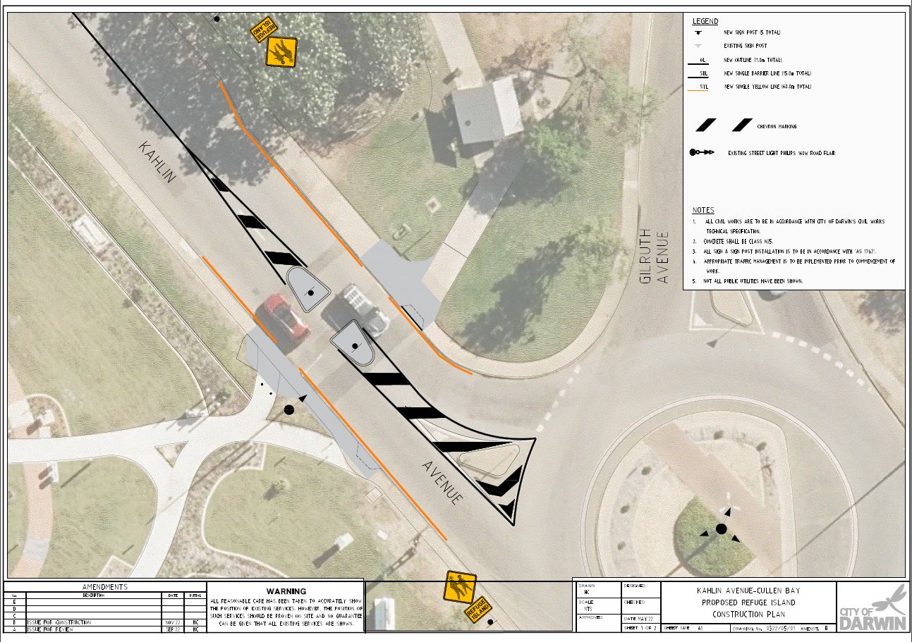 Map - Kahlin Avenue - Traffic Improvements 