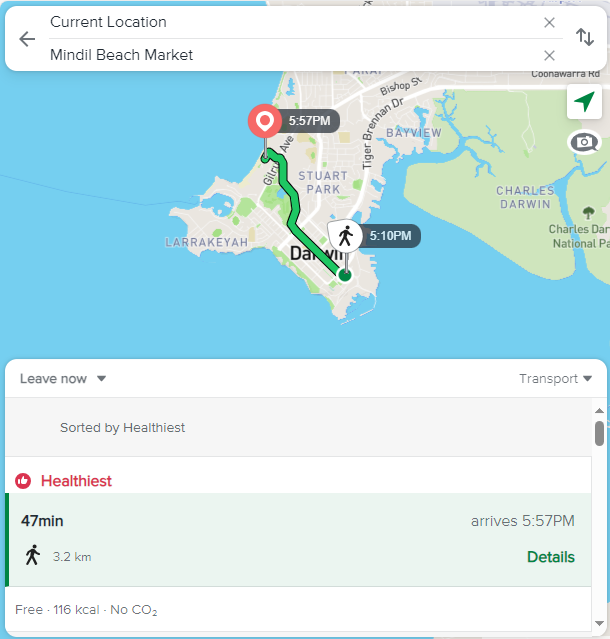 Step 4.1 TripGo Web app - Trip Planner View - Mobile