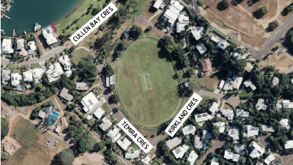 Kahlin Oval aerial shot