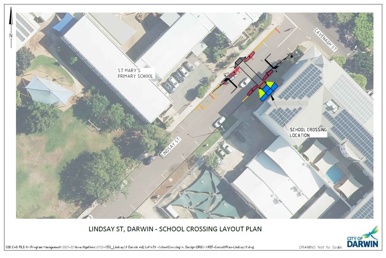 Lindsay Street Children's Crossing Layout Plan
