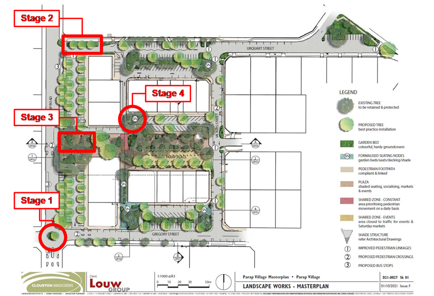 Parap Village Masterplan Streetscape Beautification - Landscaping Design