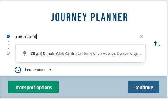 Planner screen