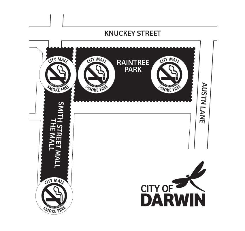 Smoke free zone map