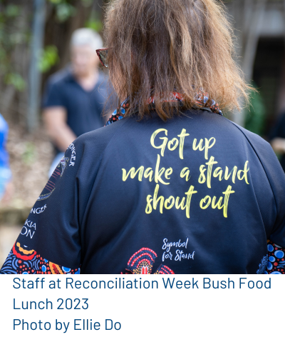 Staff at Reconciliation Week Bush Food Lunch 2023
