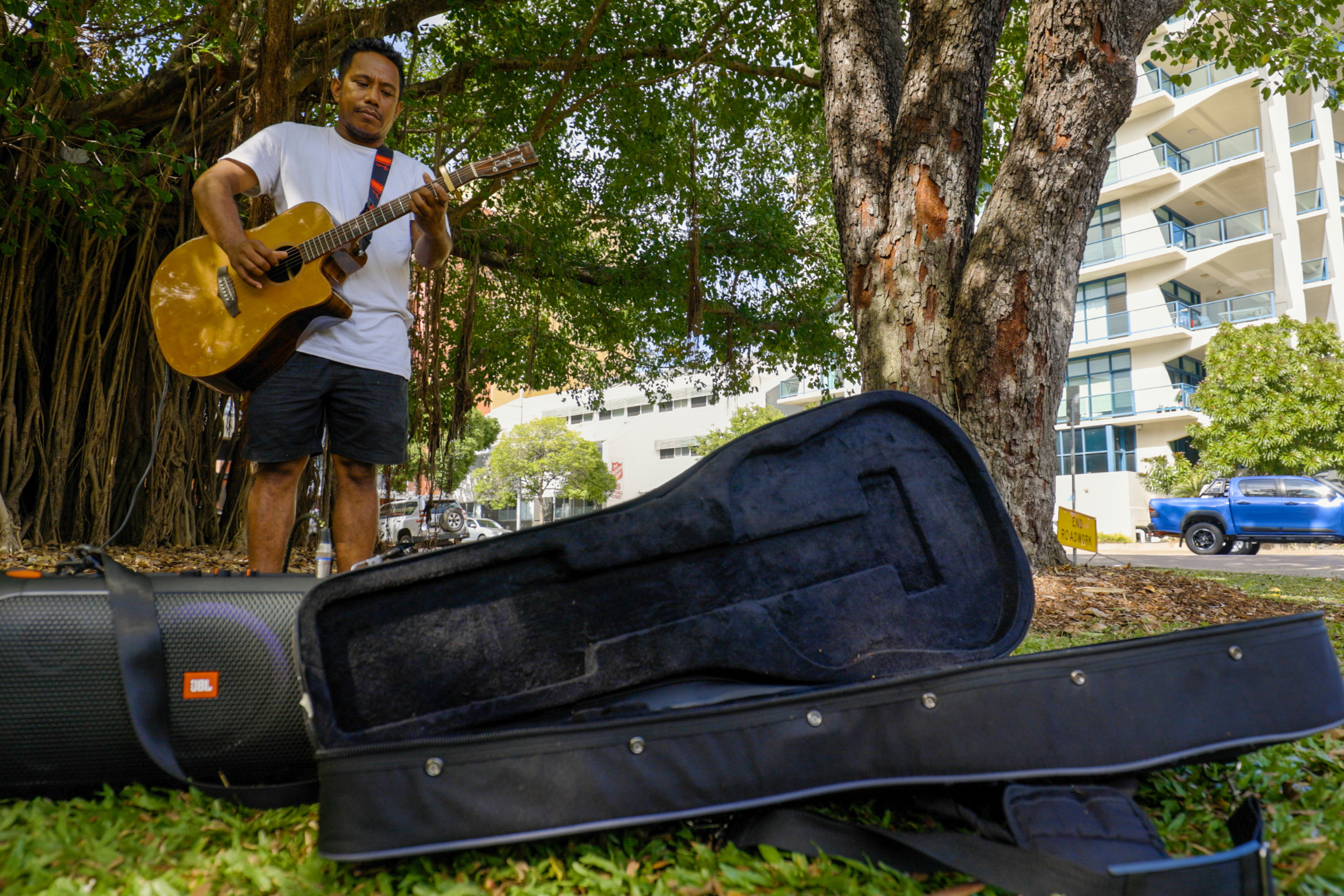 Busking in Darwin