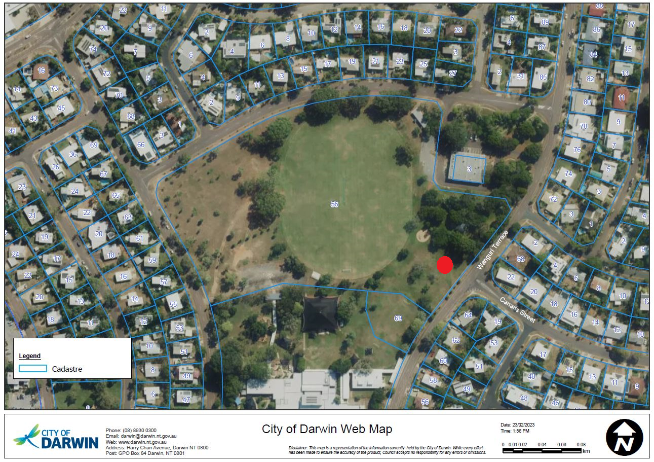 Wanguri Oval Accessible Exercise Equipment - Site Map