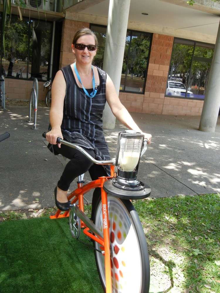 Smoothie Bike in action