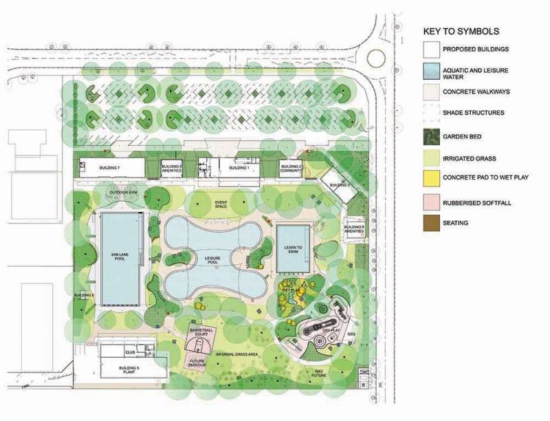 casuarina pool site map