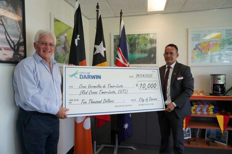 timor leste ten thousand dollar donation