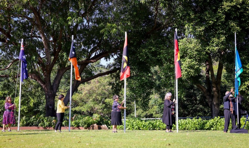 Larrakia Flag Raising