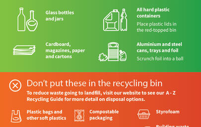 City of Darwin has launched free recycling bin stickers and fridge magnets to help households improve their recycling efforts and reduce the amount of waste going to landfill