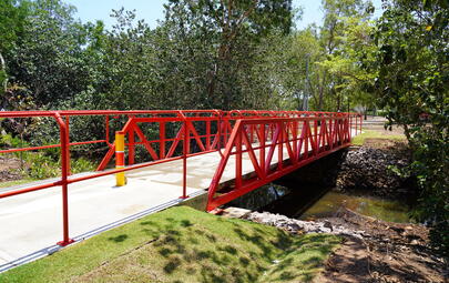 New Jingili Water Gardens Footbridge officially open 