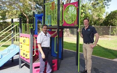 City of Darwin is officially opening three upgraded playgrounds as part of the annual Playground Revisitation program