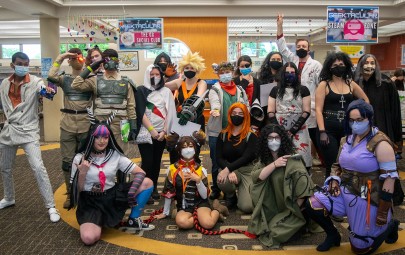 Cosplay group at the Library