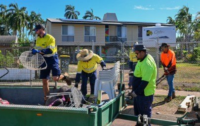 Pre cyclone clean-up collection in Zone 2