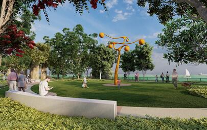 City of Darwin, in collaboration with the Cyclone Tracy Commemoration Advisory Committee, is pleased to release the design of a permanent monument to commemorate the 50th anniversary of Cyclone Tracy