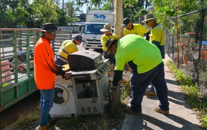 Pre cyclone clean-up collection in Zone 1.