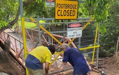 Footbridge make safe works