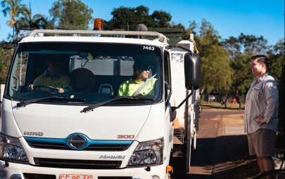 City of Darwin greets customer