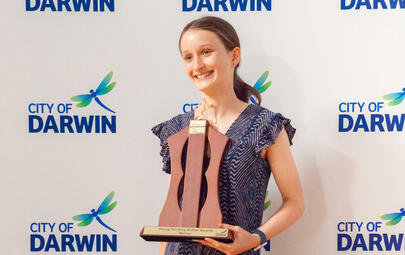 The Territory’s most creative young writers have been announced, with 13-year-old Amy Devlin-Aylott being crowned the 2024 Young Territory Author Award winner for her book ‘Casting Out.’