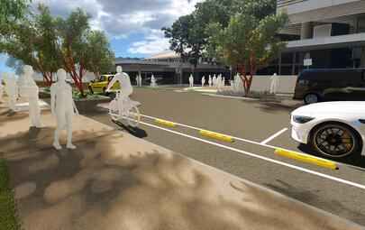Local Darwin company DEC Installations has been engaged to transform Smith Street into a dynamic pedestrian hub featuring micromobility lanes, more trees, improved amenity and artwork from local creatives