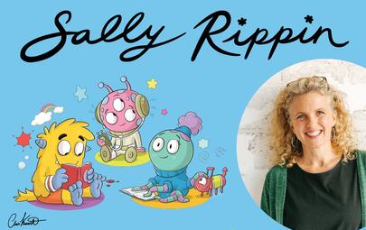 image of Sally Rippin and the words 'All kids can be readers!'