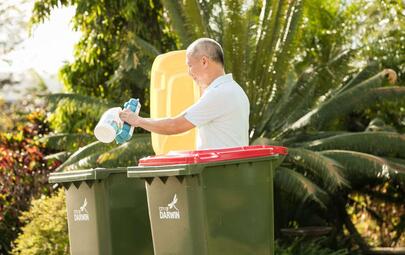 City of Darwin would like to remind the community to correctly dispose of house-hold batteries, after a serious fire broke out in a recycling truck this week