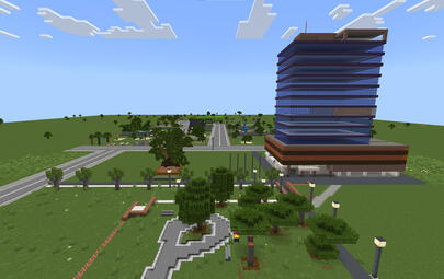City of Darwin has created a custom Darwin world within Minecraft Education