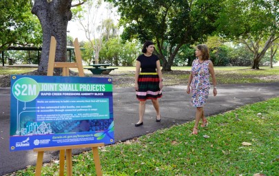 City of Darwin - News article - Joint Project Commences – New Restroom for Rapid Creek Foreshore