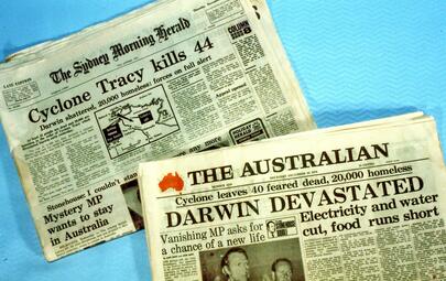 Cyclone Tracy newspaper