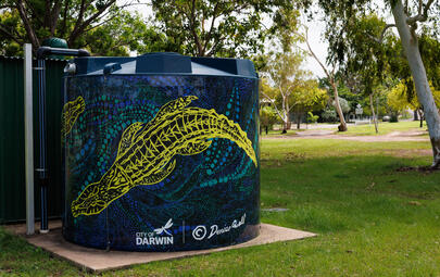 Dangalaba water tank art