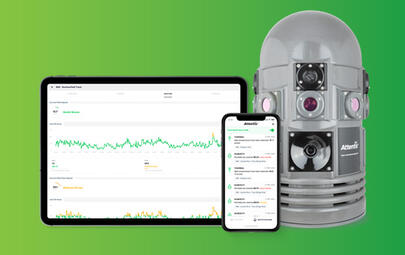 Attentis Sensor with Dashboard and App