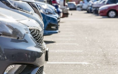 cars parked in a carpark