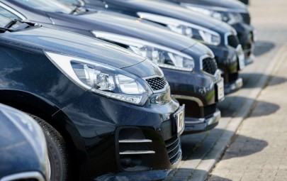 parked cars in a row