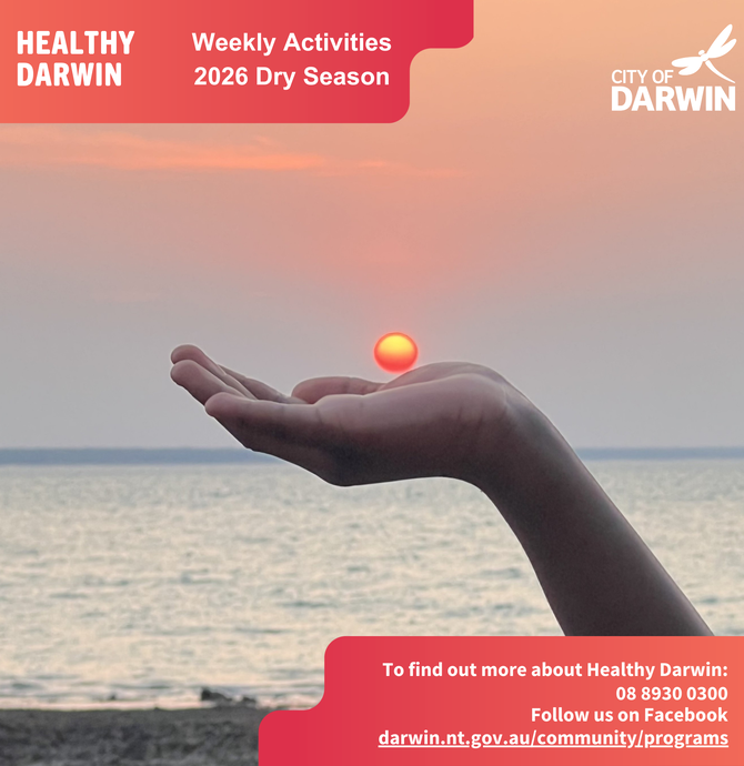 social media tile - an indigenous hand cupping the setting sun with the sea in the background