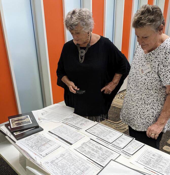 seniors search their family history
