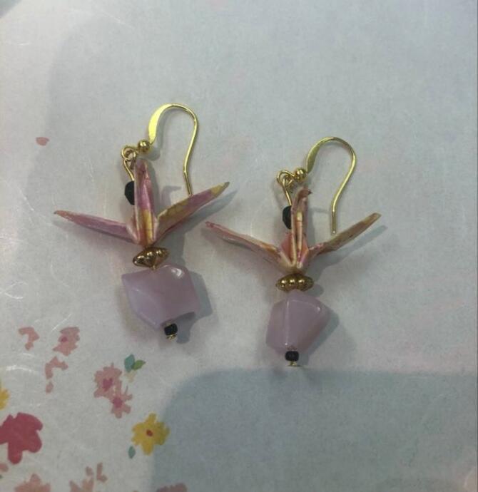 origami earrings