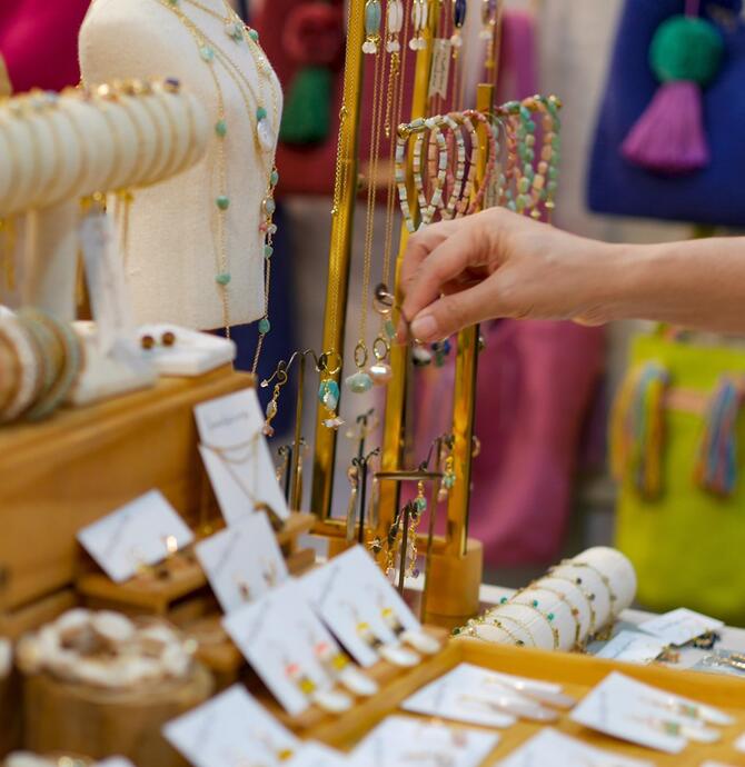 jewellery at market