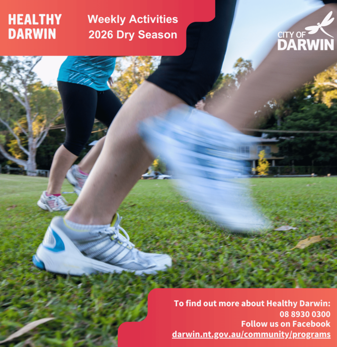 social media tile - running feet in an outdoor park