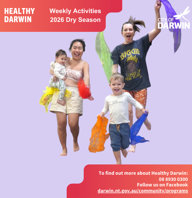 social media tile - mums and kids dancing towards the camera