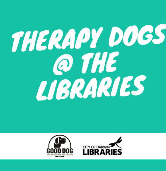 City of Darwin Libraries - Event - Therapy Dogs @ the Libraries