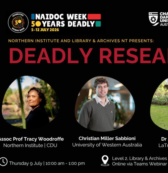 NAIDOC WEEK Event: Deadly Research