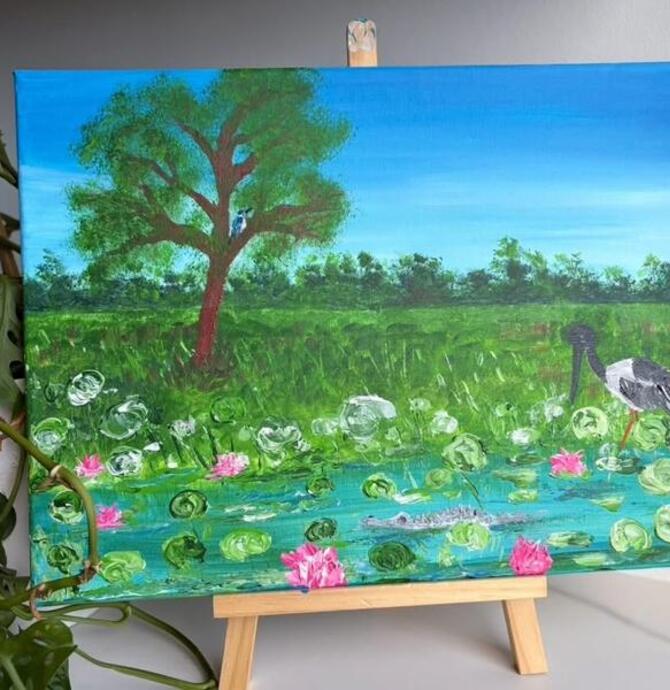 Kakadu Yellow Waters Paintclass @ Last Supper