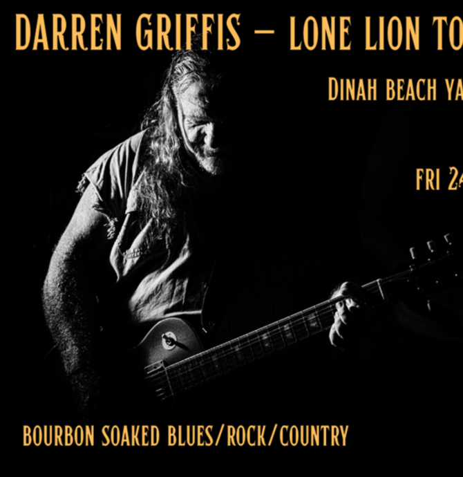 Darren Griffis - bourbon-soaked blue rock - Lone Lion Tour 26