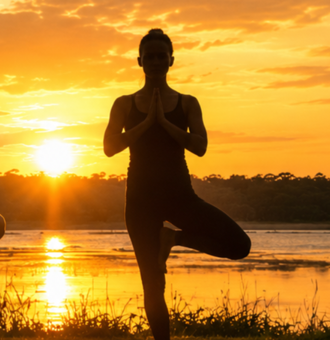 Sunset Yoga & Sound Bath at Knuckey Lagoon