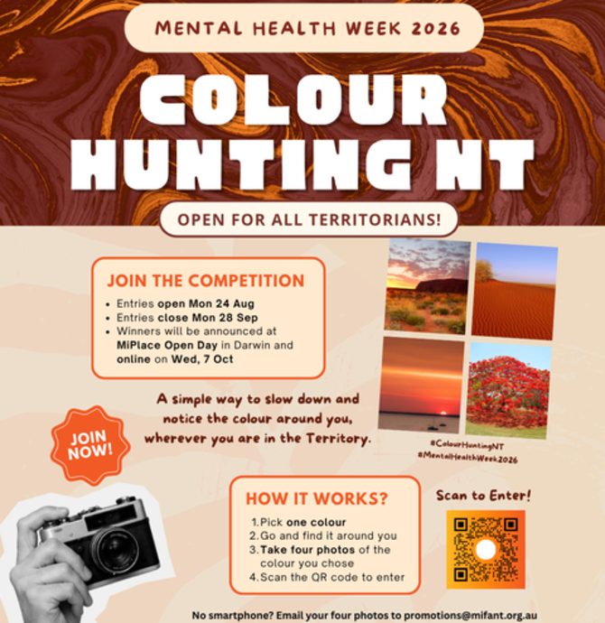 Colour Hunting NT: Mental Health Week Photo Competition