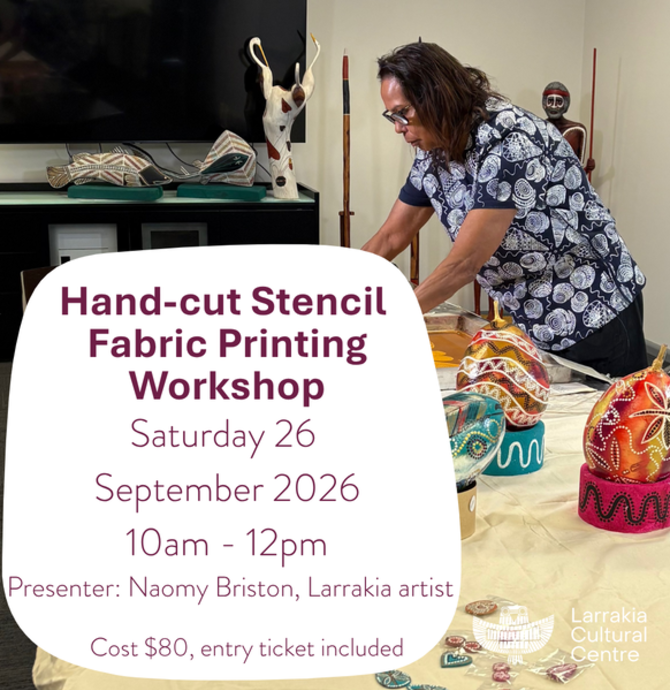 Hand-Cut Stencil Fabric Printing Workshop