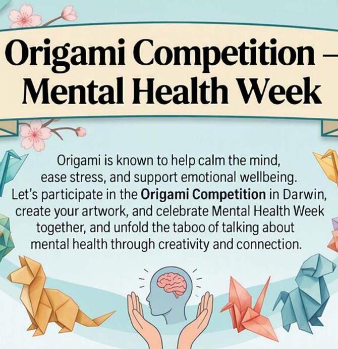 Origami competition - Mental Health month